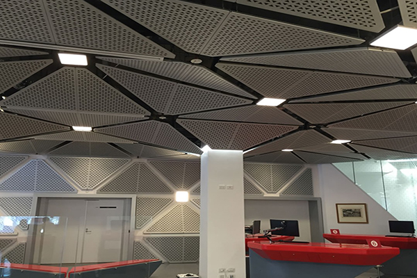 Architectural Aluminum Perforated Panel Facade ceiling