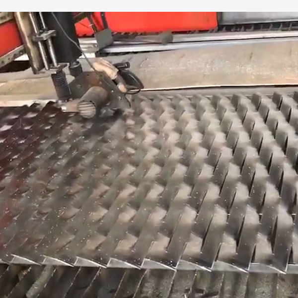 Cutting of the four side of the mesh