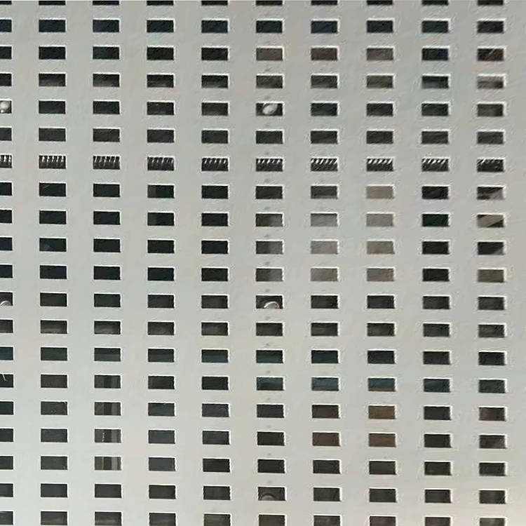 Square Straight Perforated Metal 